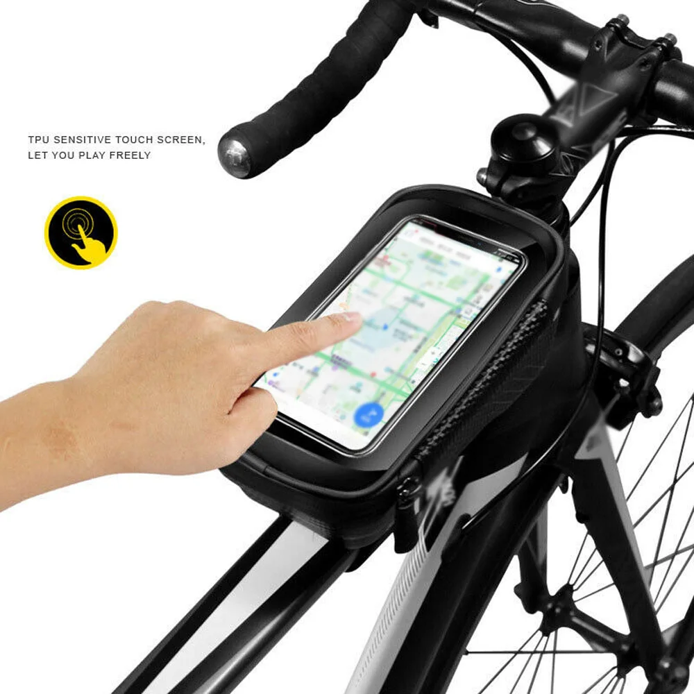 Caz De Telefon Mobil Rezistent La Apa Sac De Cadru De Biciclete De Stocare Husă Capac Ciclism Tub