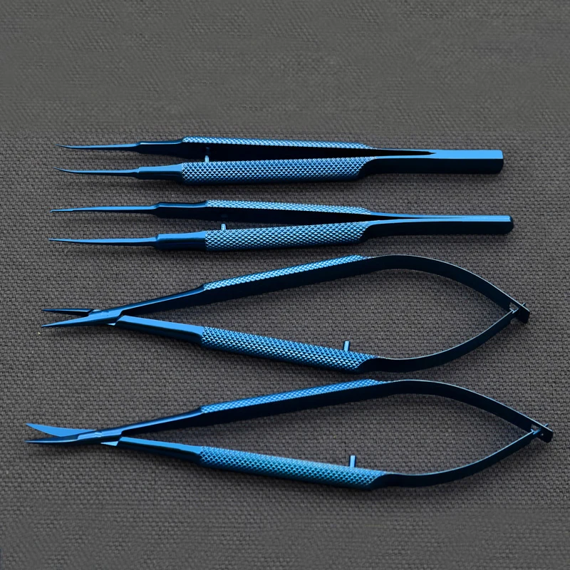 Titan Tlloy Instrumente Chirurgicale Oftalmologice Microchirurgie Instrumente Dentare Titularii de Ac + 11.5 cm Foarfece +Penseta