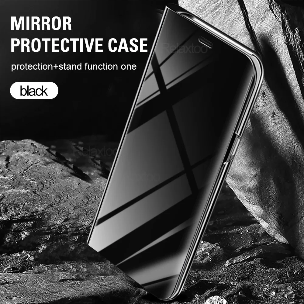 Pentru Realme 7 Pro Caz Smart Mirror Flip Magnetic Pentru a Acoperi Opus Realme 7Pro Realmi Realmy 7i 7 am Realme7 Stand de Carte de Telefon Coque