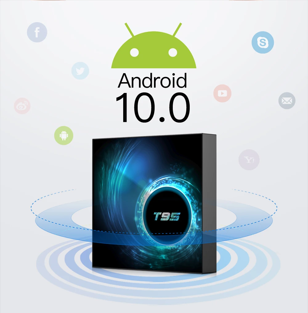 T95 Smart TV Box Android 10.0 4GB, 32GB 64GB Allwinner H616 Quad Core 1080P H. 265 4K Media player 2GB 16GB Set top box