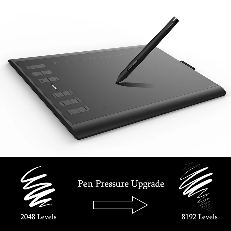 Noi Huion 1060 Plus Digital Drawing Tablet 8192 Nivel Tableta Grafica Desen 5080 LPI cu 8G de Memorie Artist Manusa ca Cadou