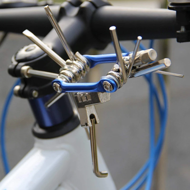 11 in 1 Multi-Funcție de Ciclism Instrument de Reparații de Biciclete Șurubelniță Kit Multifunctional de Biciclete Șurubelniță Cheie Lanț Tăietor de Ciclism