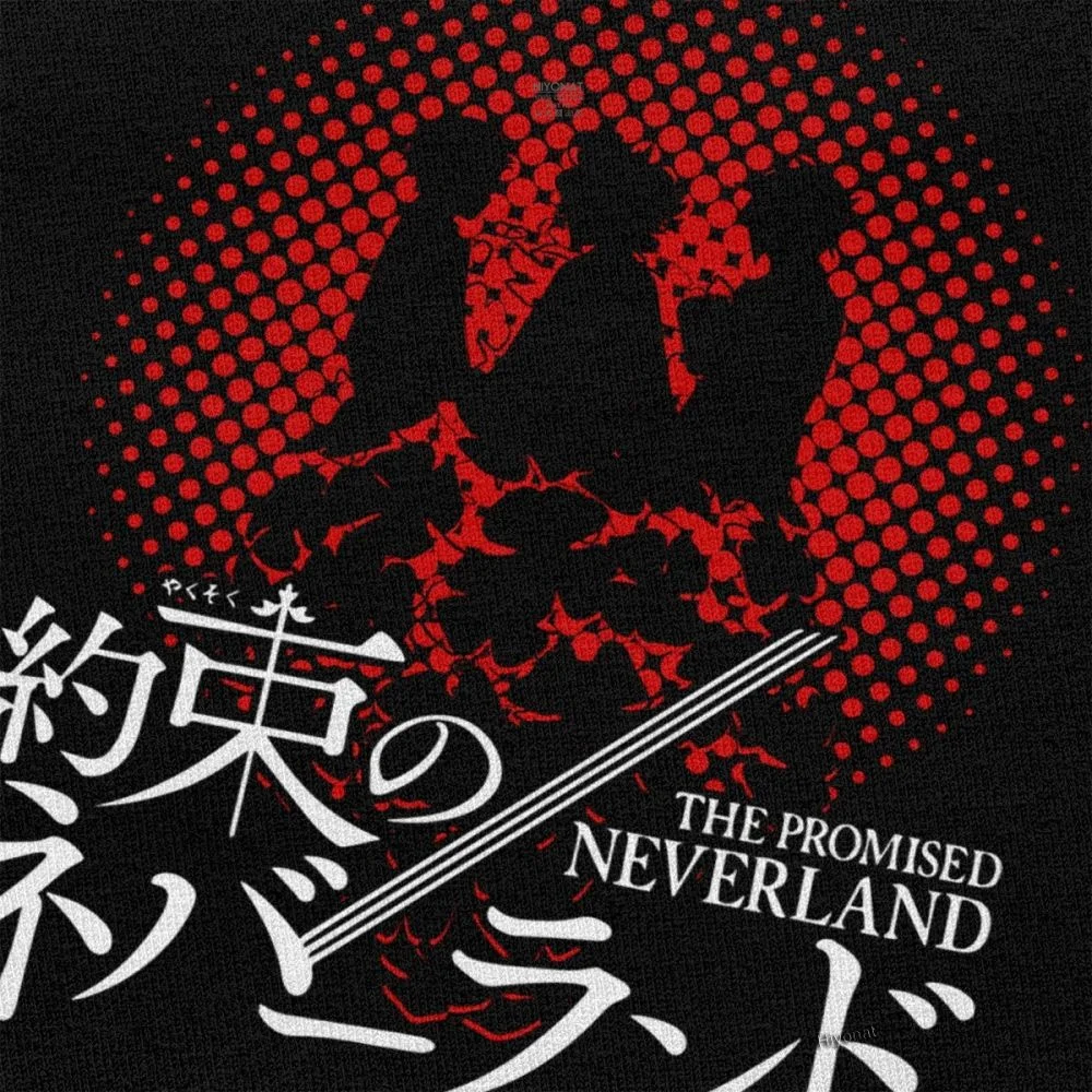 Moda Promis Neverland Tricou Barbati Maneca Scurta Yakusoku Nu Neverland Tee Topuri Anime Manga Tricou de Bumbac T-shirt Merch
