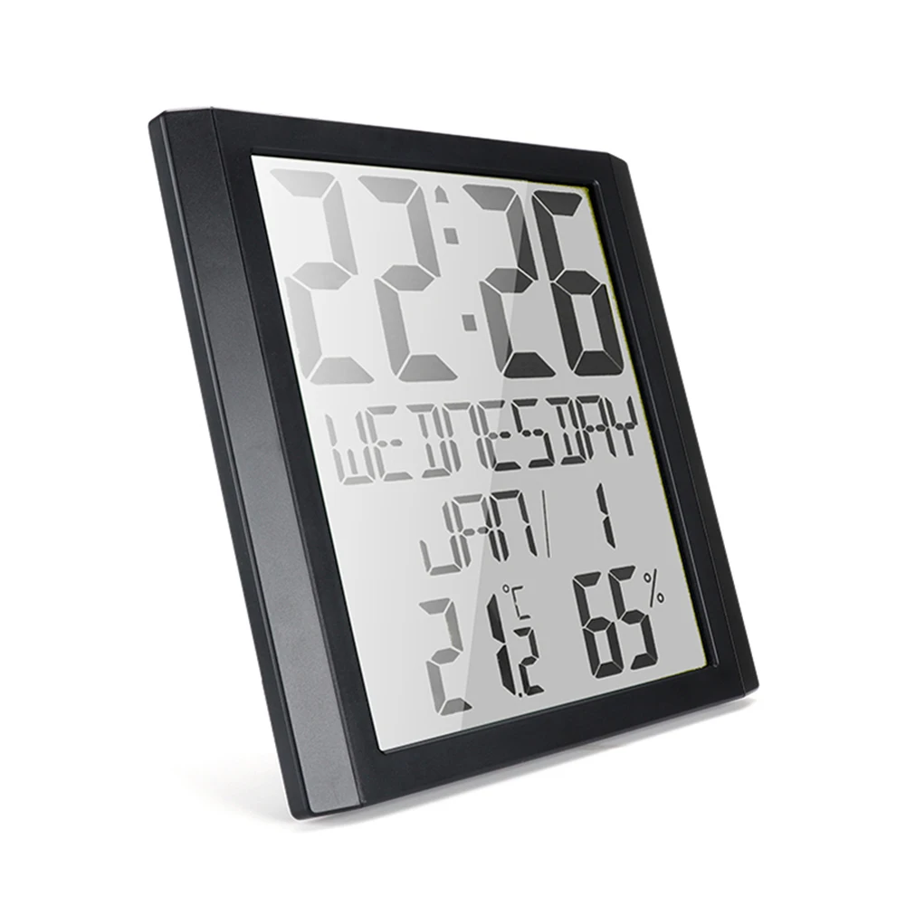 Display Mare Digital Ceas Cu Alarmă Calendar Electronic De Perete Ceas De Masa Clasic Textura De Uz Casnic Decor De Birou Consumabile