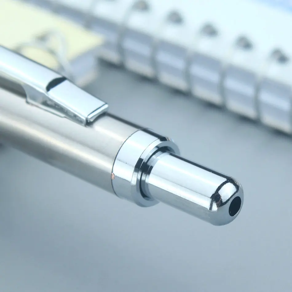 Toate Metal Anti Skid Automate Creion Animație Schiță Centru De Greutate coborât Papetărie 2.0 mm Creion Mecanic