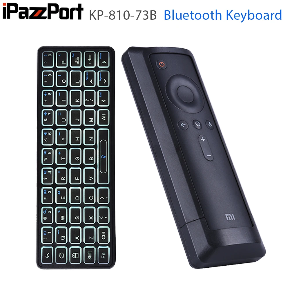 IPazzPort cu iluminare din spate Wireless Mini Tastatura Bluetooth pentru XiaoMi Box3 Suport pentru Windows Mac OS Linux sistem de OPERARE Android