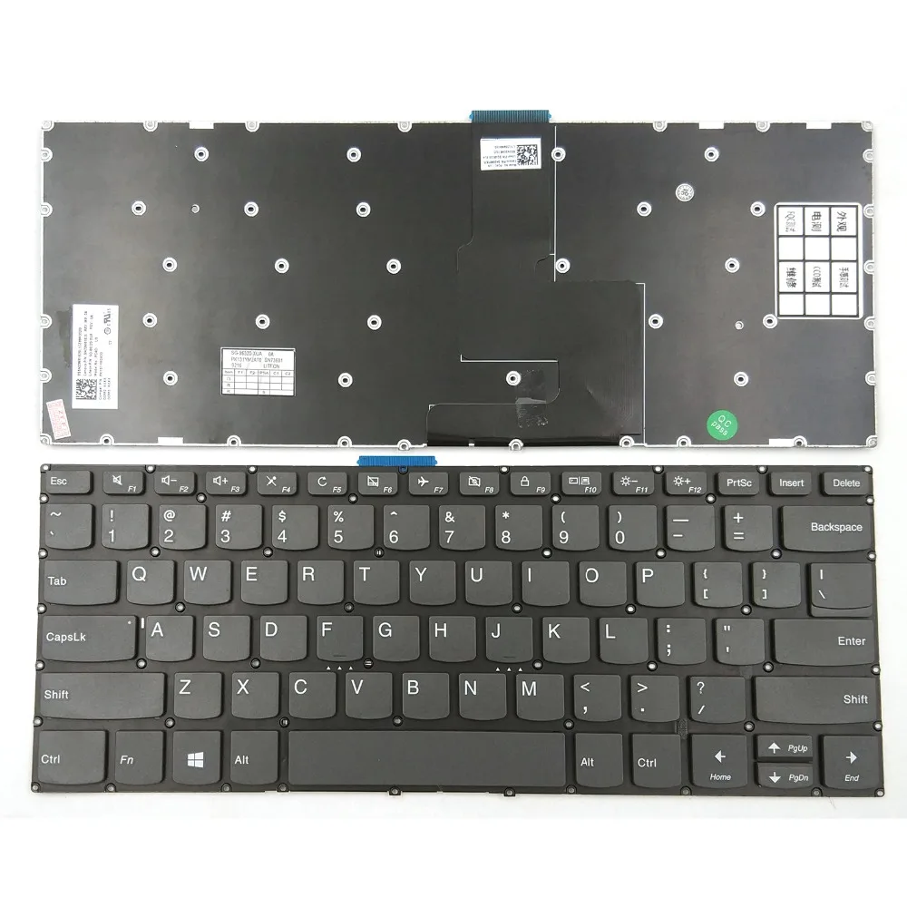 Noua Tastatura Laptop pentru Lenovo Yoga 720-15IKB 520-14IKB Tip 80X8 81C8 NE Neagra, Fara Rama