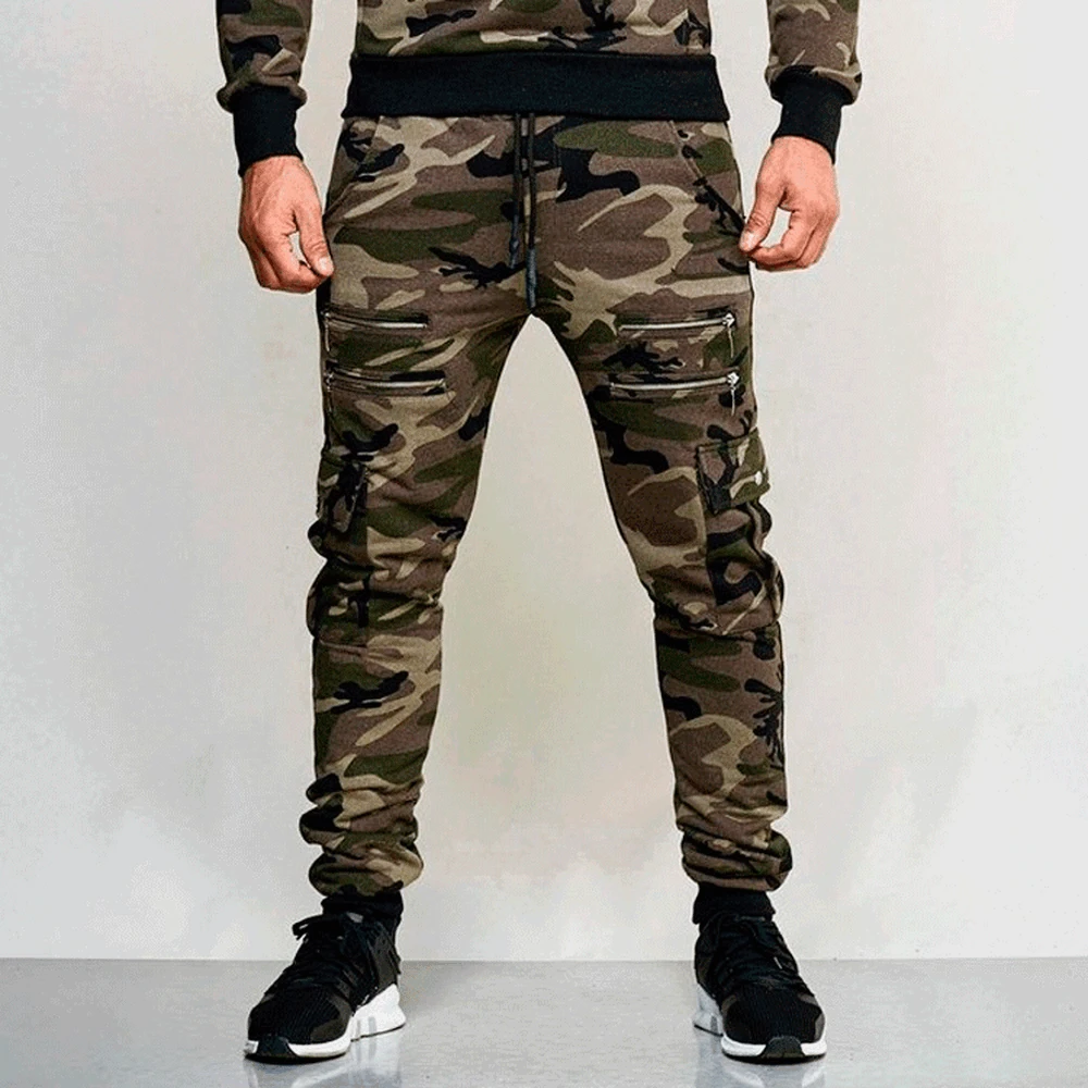 Casual barbati pantaloni militare 2020 marfă Bărbați pantaloni Mișcarea de Fitness Executați Mișcarea de Moda Casual Camuflaj Pantaloni Slim