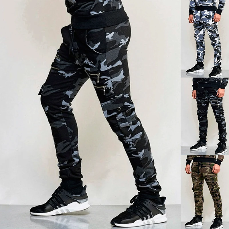 Casual barbati pantaloni militare 2020 marfă Bărbați pantaloni Mișcarea de Fitness Executați Mișcarea de Moda Casual Camuflaj Pantaloni Slim