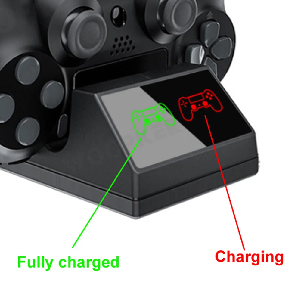 Pentru PS4 Controler Încărcător USB Dock de Încărcare cu LED-uri pentru PlayStation 4 Pro/Slim Gamepad-uri se Ocupe de Încărcătoare