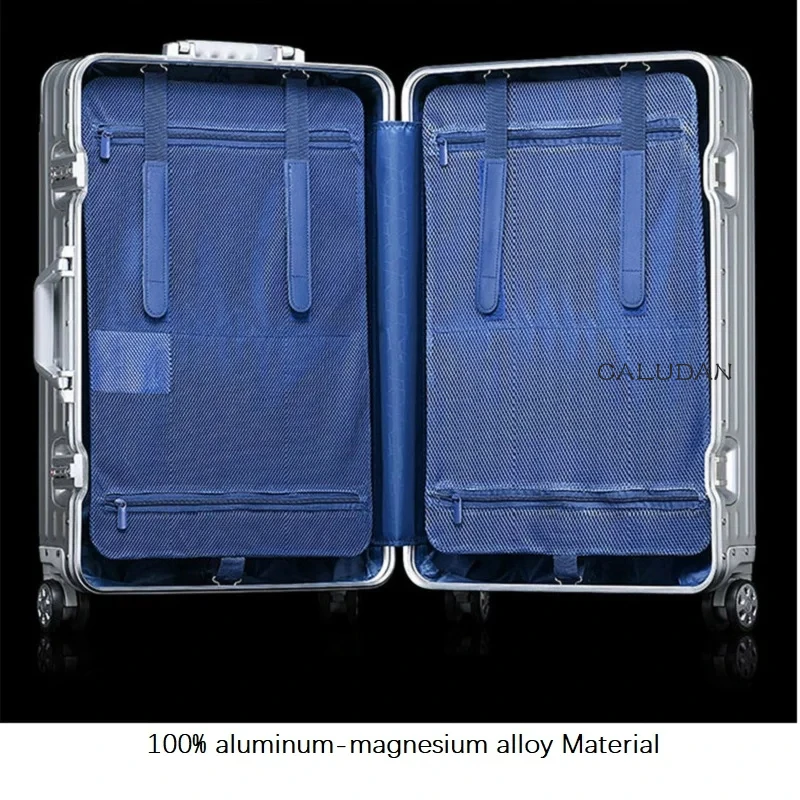 Lux design clasic 20/24/26/29 Inch Depozitare de înaltă calitate din aluminiu-magneziu Spinner brand Valiza de Călătorie