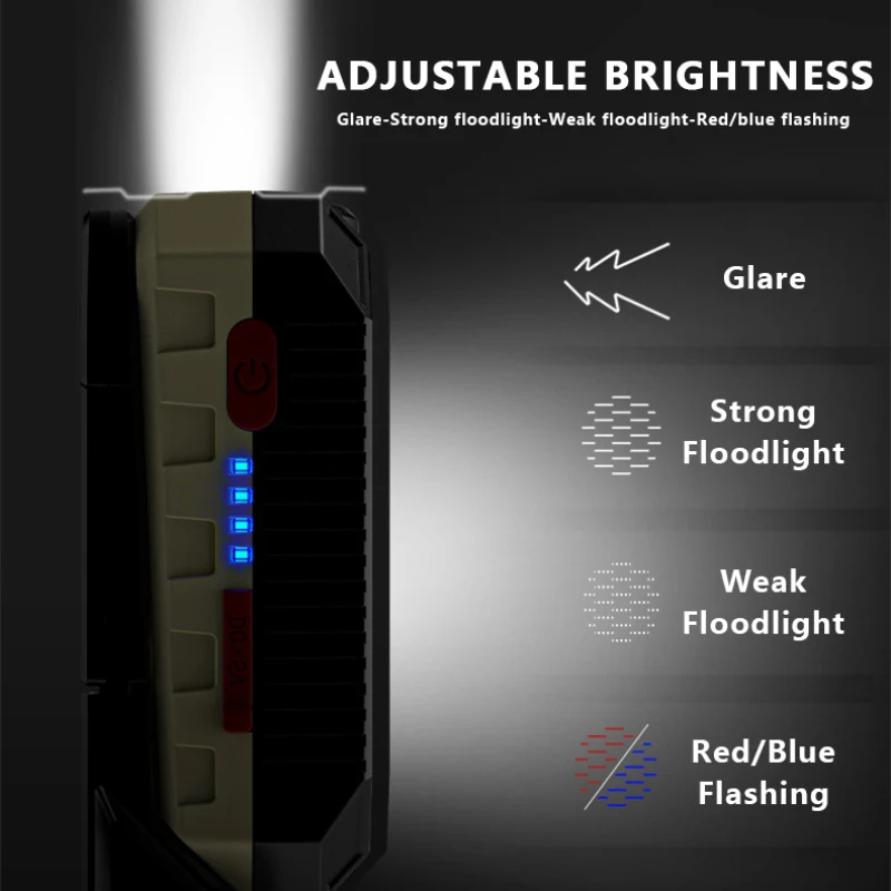 LED Lumina de Lucru USB Reîncărcabilă COB Lanterna Portabil de Reparații de Lumina Reglabil Impermeabil Felinar Camping Magnet Super Luminoase