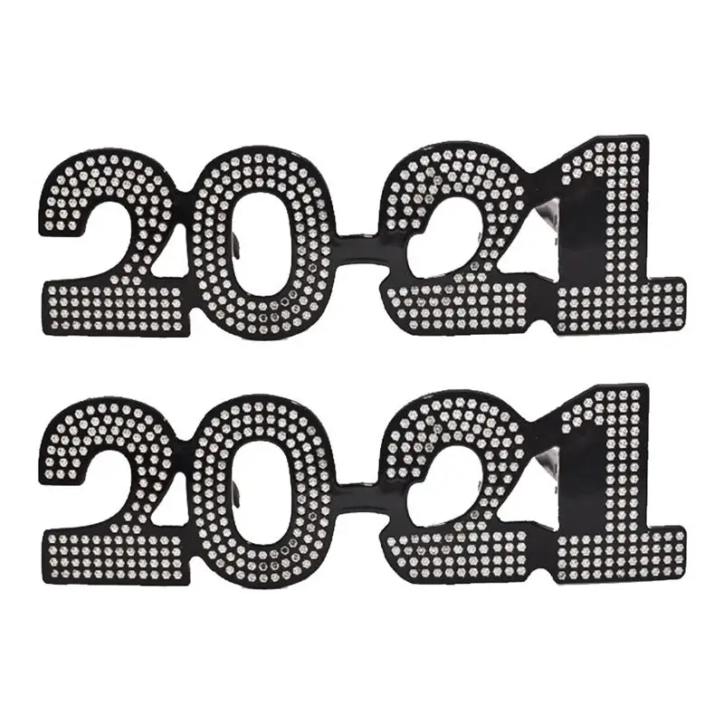 2 buc An Nou Fericit Ochelari 2021 Petrecere Ochelari Amuzant Petrecere de Anul Nou Noutate Ochelari pentru 2021 revelion Consumabile (