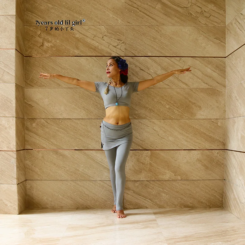 Noi Bellydance Costum de Femeie Belly Dance Set Modal Top si Pantaloni de Yoga Performanță Purta DLL01