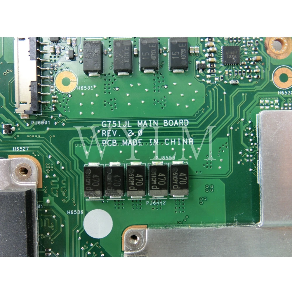 G751JL placa de baza cu procesor i7-4720 CPU GTX965M placa de baza REV2.0 Pentru ASUS G751J G751JL Laptop placa de baza Testate 90NB0890-R02000