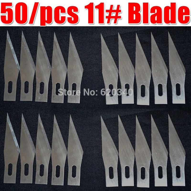 11# 50 buc cuțite pentru Sculptură în Lemn Unelte de Gravură Ambarcațiunile de Sculptură Cuțit, Bisturiu Instrument de Tăiere PCB Reparații