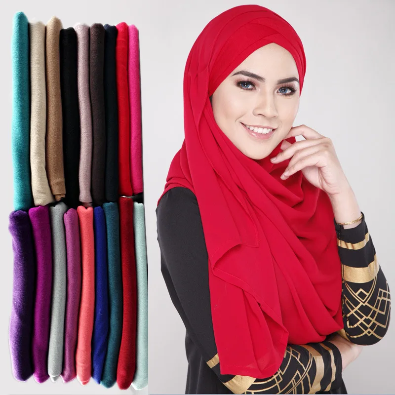 2020 femeile Musulmane jersey Eșarfă hijabul islamic monofazate bumbac Văl foulard femme musulmanhead arabe folie cap eșarfe foulard