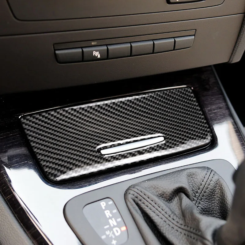 Pentru BMW 3 series E90 E92 E93 accesorii de Interior din Fibra de Carbon scrumieră țigara caz Panoul de autocolante auto