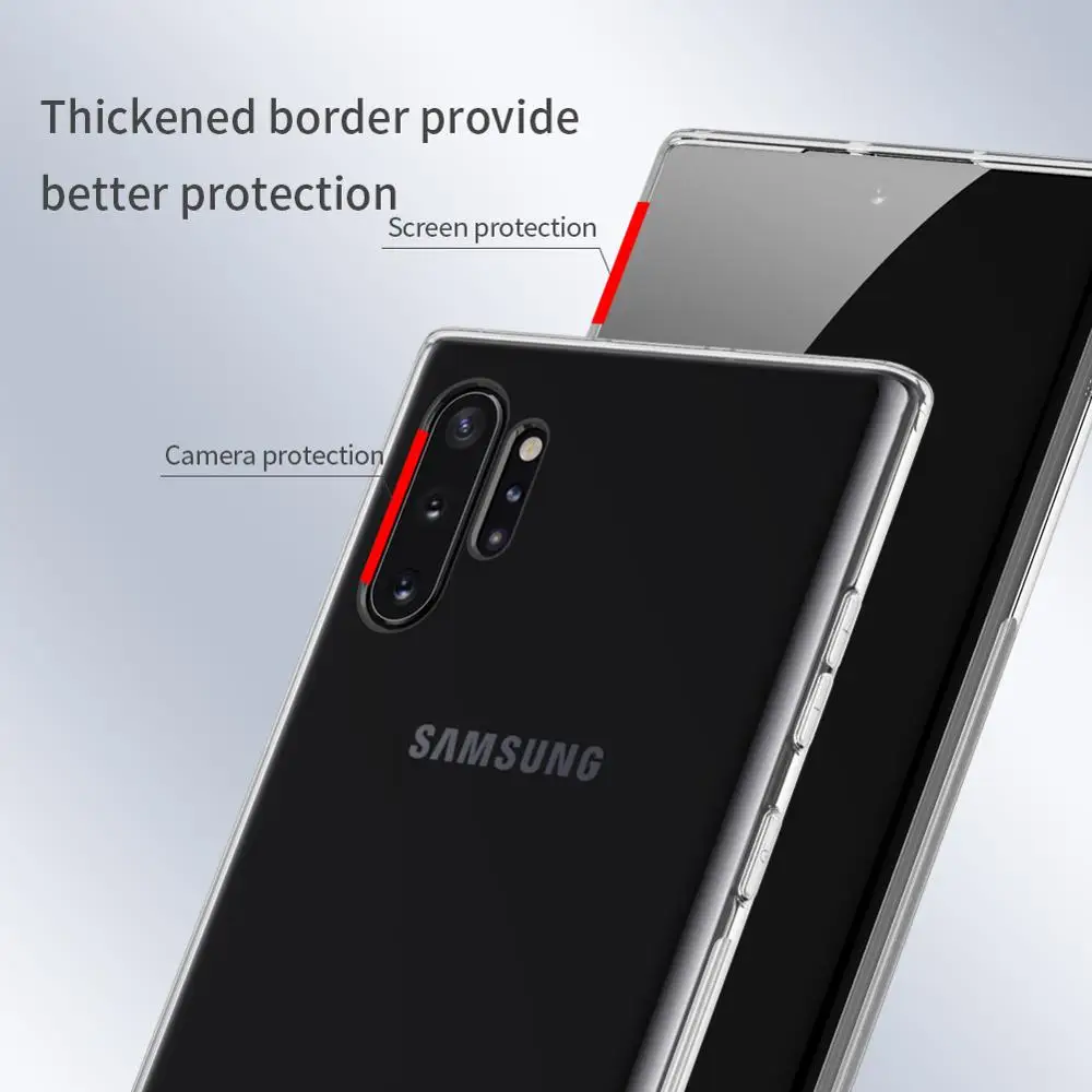 Pentru Samsung Galaxy Note 10 10+ 5G NILLKIN Nature TPU Ultra Subtire Transparent, Clar Moale Înapoi Caz Acoperire Pentru Samsung Nota 10 plus