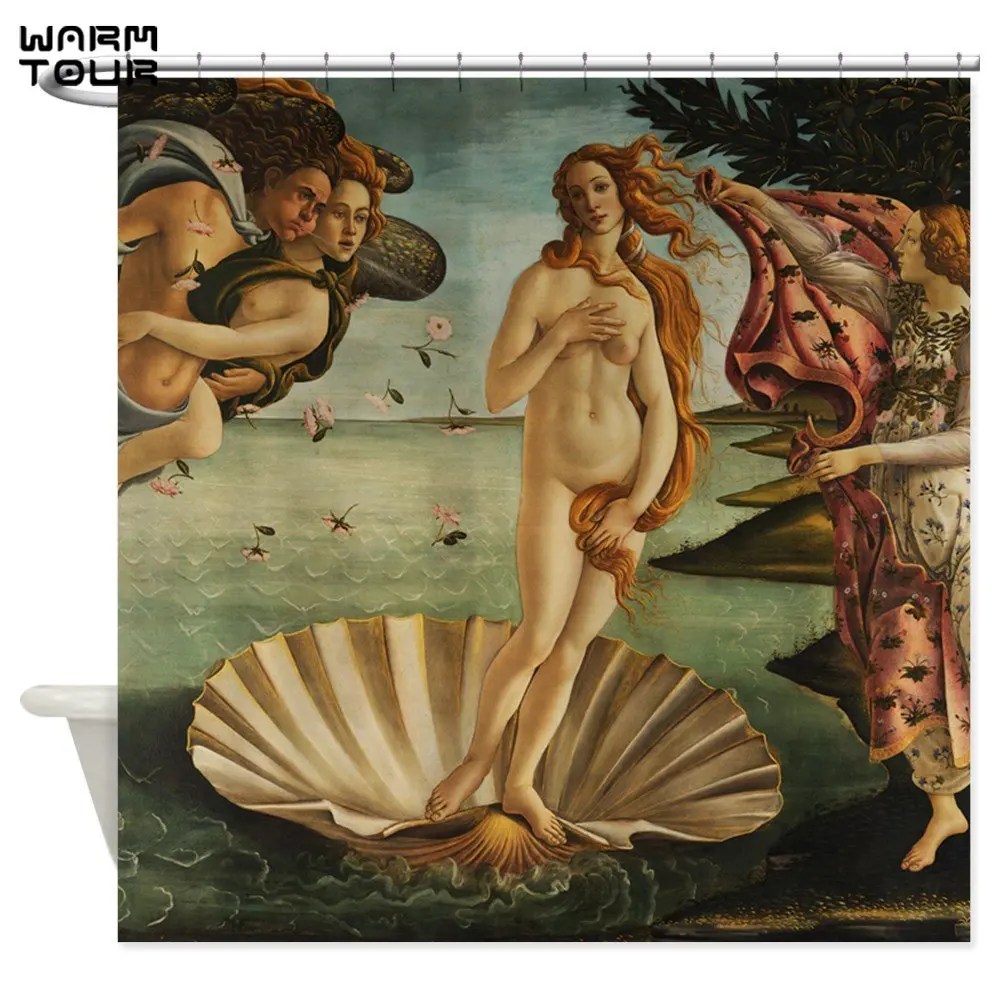 Botticelli Nașterea Lui Venus - Țesături Decorative Perdea de Duș (69