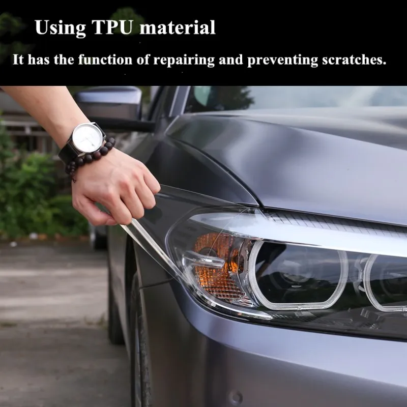 Auto Styling negru Transparent TPU Restaurare de Protecție Autocolant Auto Faruri Folie Protectoare Pentru BMW Seria 3 G20 G28 2019