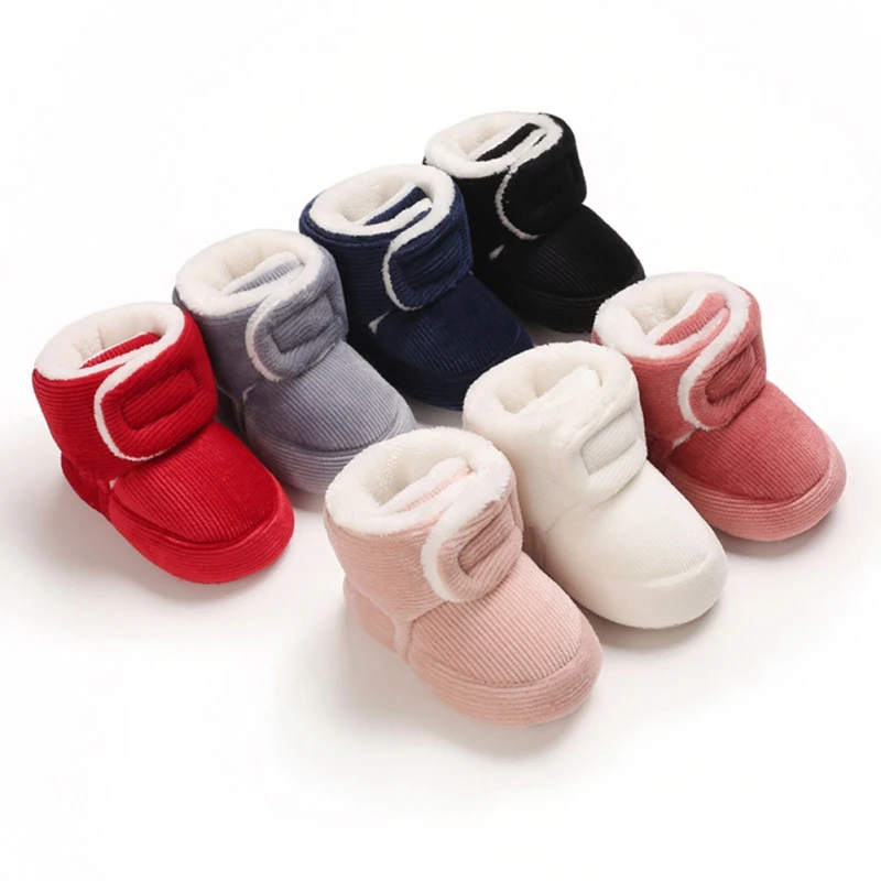 Copil Nou-Născut Băieți Fete Din Bumbac Cald Boot Frist Pietoni Pantofi