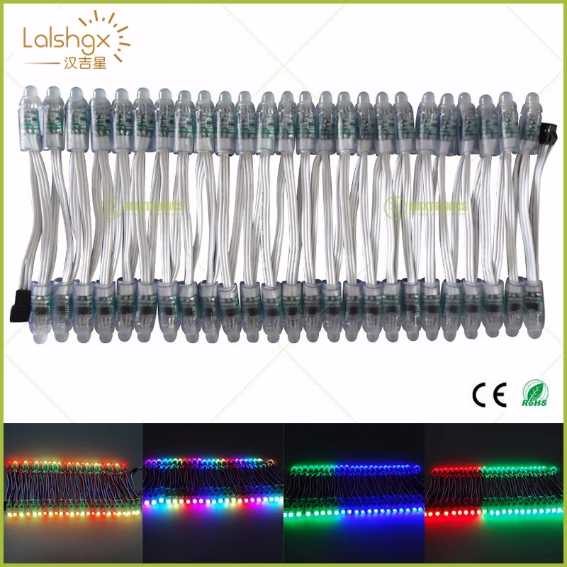 100buc DC5V/DC12V fir Alb 12mm WS2811 IC RGB Led Modulul String Digital Full Color 3pin JST LED Pixel Lumina rezistent la apa IP68