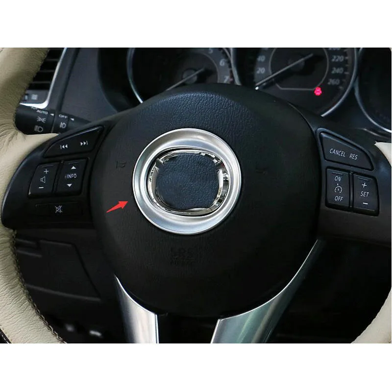Masina ABS Volan Centru Capacul Panoului Ornamental Insigna Inel Pentru MazdaS M3 Axela 14-2017 CX-5 M6 Atenza 14-CX-3