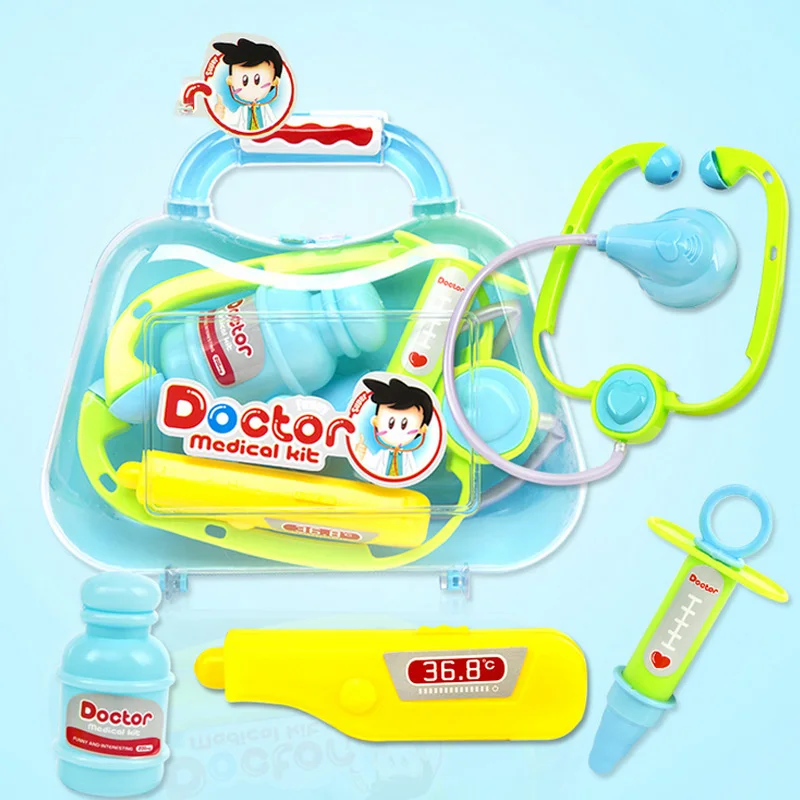 6Types 1 Buc Nou copii pentru Copii Jucarii Haioase Doctor Seturi de Joc de Simulare de Medicina Cutie Pretent Jucării Stetoscop Injecții Copii Cadou