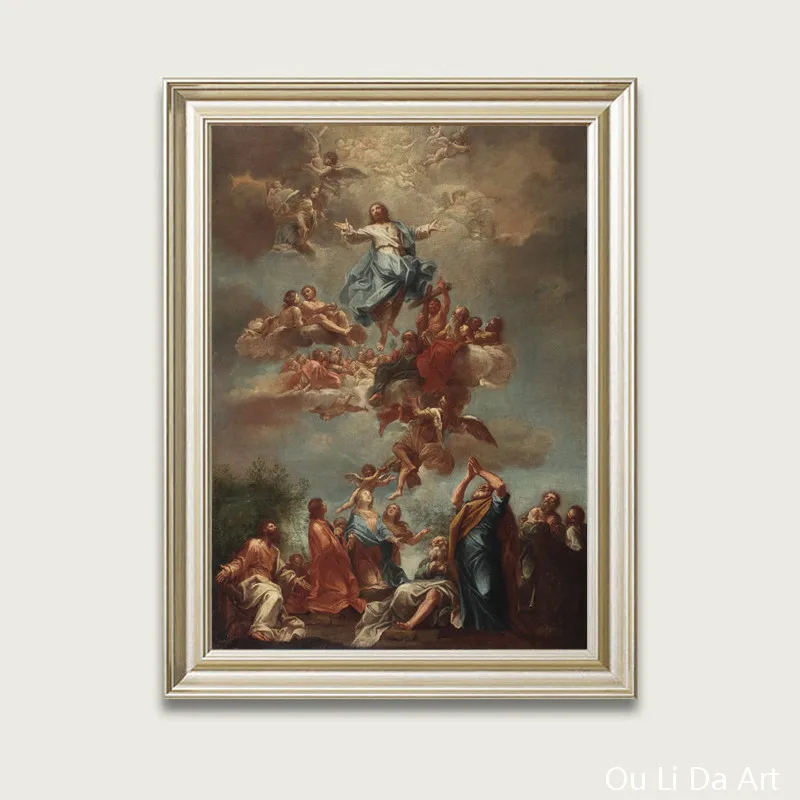 Transport gratuit clasice figuri religioase îngerii lui Isus rai printuri panza pictura in ulei pe panza, arta de perete decor imagine