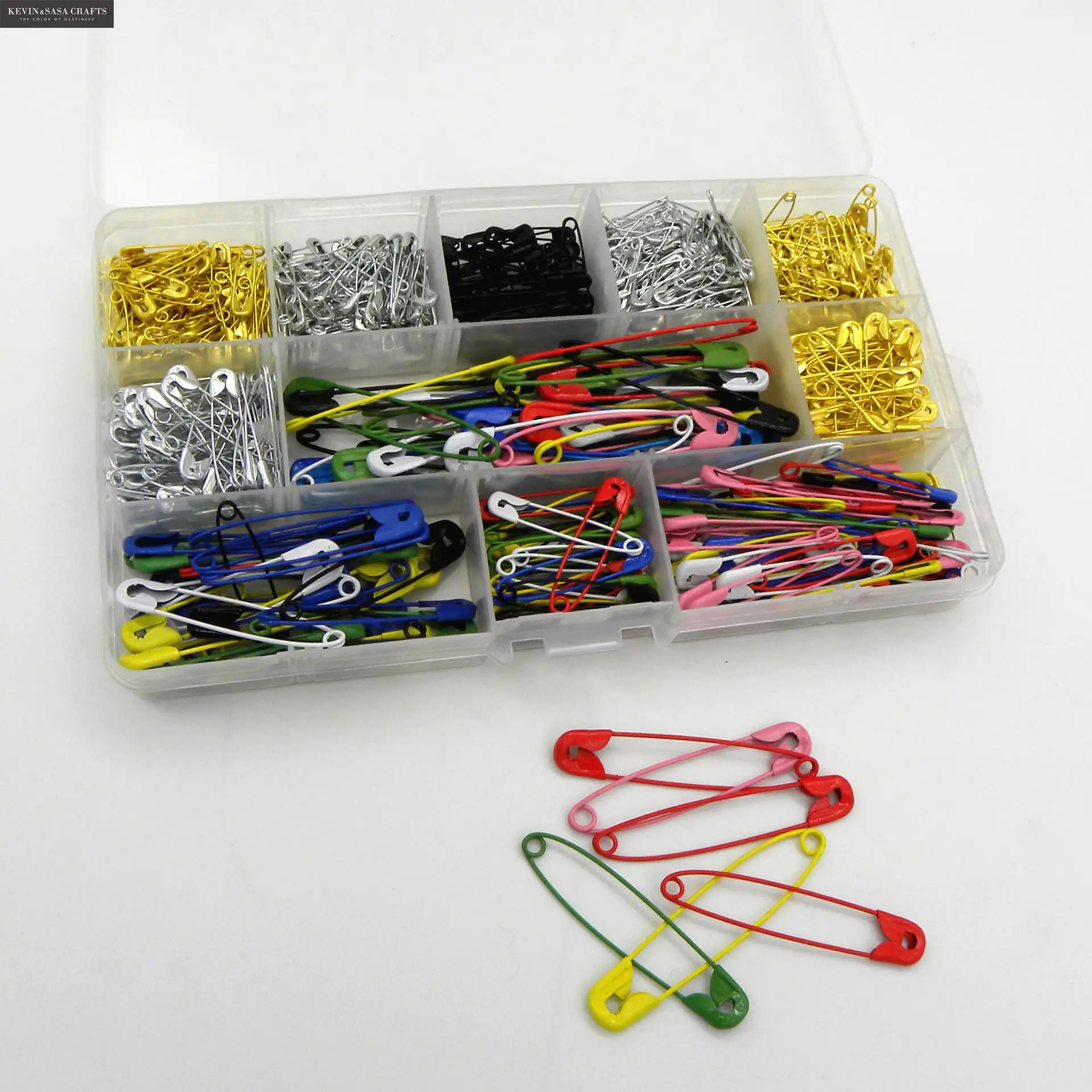 500Pcs/Set Culori Metal, Agrafe de birou Accesorii de Birou Instrumente DIY, de Înaltă Calitate, Școală Furnizori 11 Dimensiuni Diferite Clip Foto