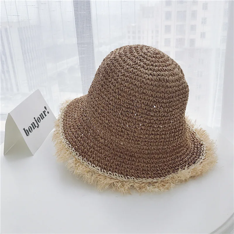 Femei Pălării de Paie Chineză Pălărie de Paie Pyjamas, Protectie UV, Parasolar Palarii de Plaja Femei Viziere Pliabil de sex Feminin de Vară Pălărie de Soare Femei