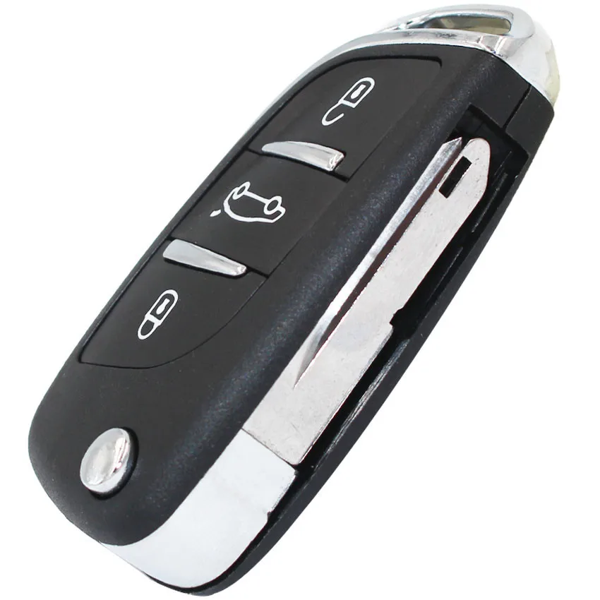 DS Stil de Pliere Cheie pentru Peugeot 206 207 206CC 3 Butoane de Intrare fără cheie Fob Cheie de la Distanță 434MHZ
