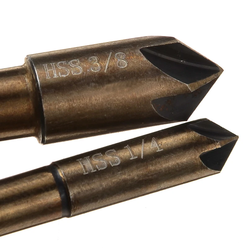 ZENHOSIT Rotund Coadă 6.35-19mm HSS Countersink Burghiu Marginea Grad de Teșire Taper Cutter 5pcs/set Instrument de Putere Accesorii