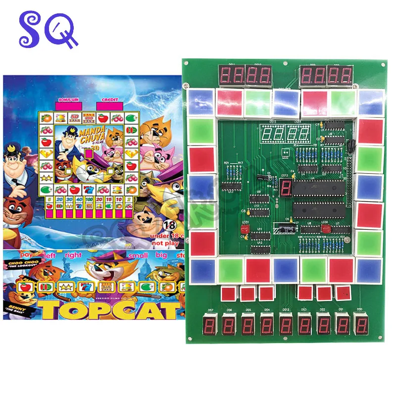 2021 vânzare Fierbinte kit Marwey Fructe King Mario tabla de joc populare acționate de monede casino PCB circuit tabla de joc pentru joc slot machine