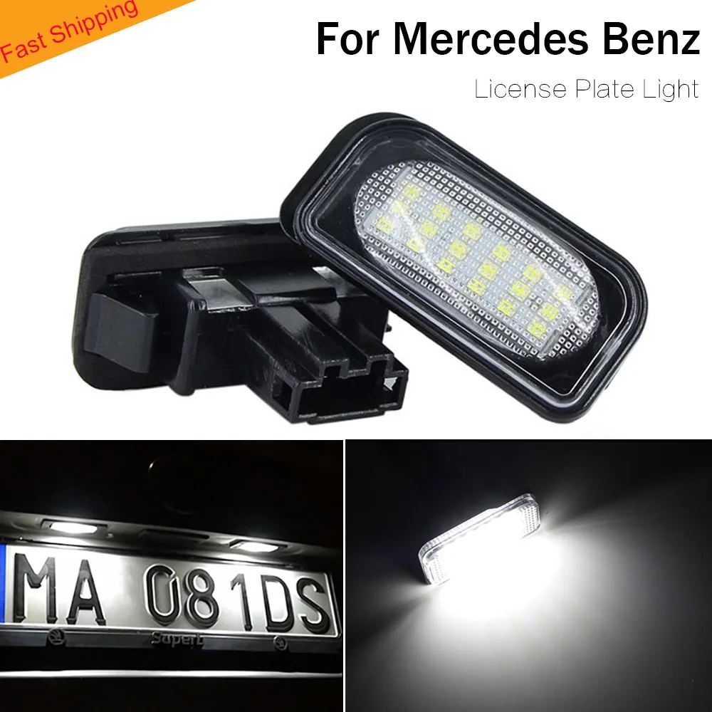 LED-uri de Lumină de inmatriculare lampa pentru Mercedes-Benz W203 4D Sedan W209 2038200066 A2038200066 pentru benz lampa numărului de Înmatriculare Auto auto