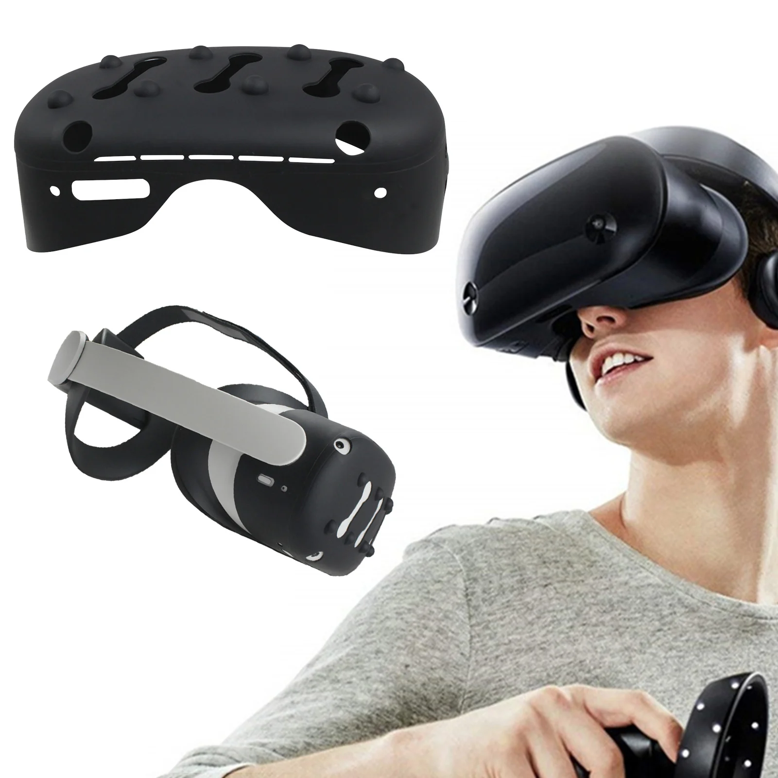 2021 Noua de Silicon Anti-zero VR Protecția Pielii Silicon Caz Acoperire Pentru -Oculus Quest 2 Shell Capac Protector Accesorii