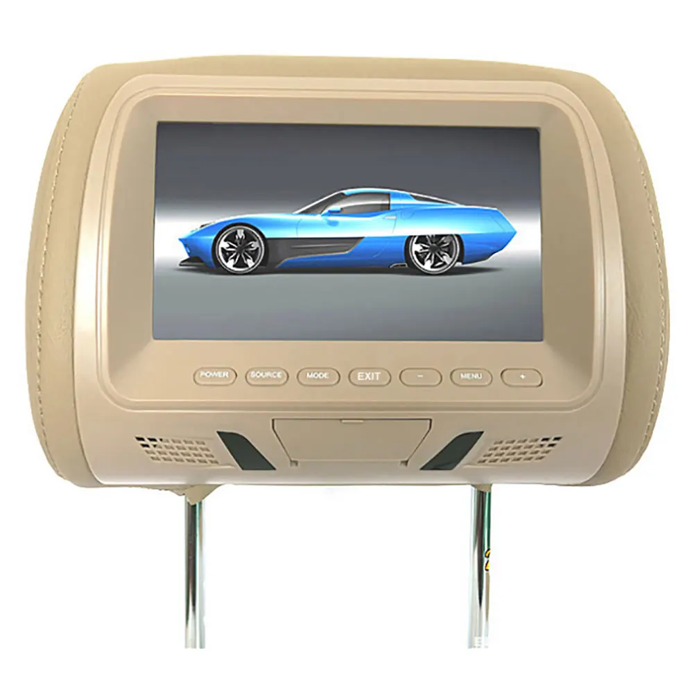 12V Universal 7 Inch Auto Tetiera Monitor Bancheta din Spate Divertisment Multimedia MP3, MP4 FM Video Muisc TF Card Player Nou fierbinte de Vânzare