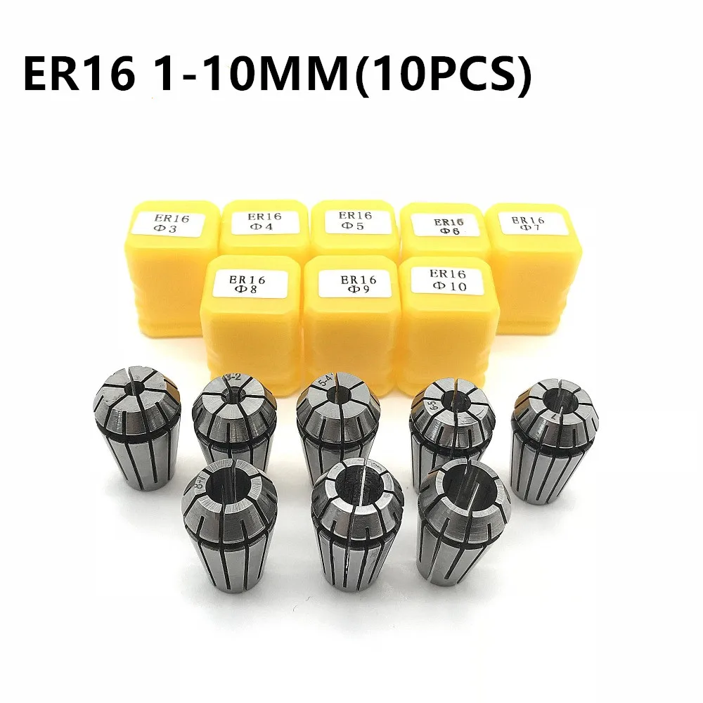 ER16 1-10MM (10BUC) precizie chuck chuck 0,008 mm, folosit pentru strung CNC de frezat, suport instrument de gravare mașină ax motor ER