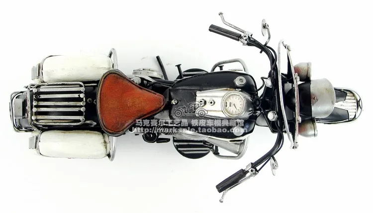 Antic clasic model de motocicleta retro vintage lucrat manual din metal artizanat pentru home/pub/cafenea decor sau cadou