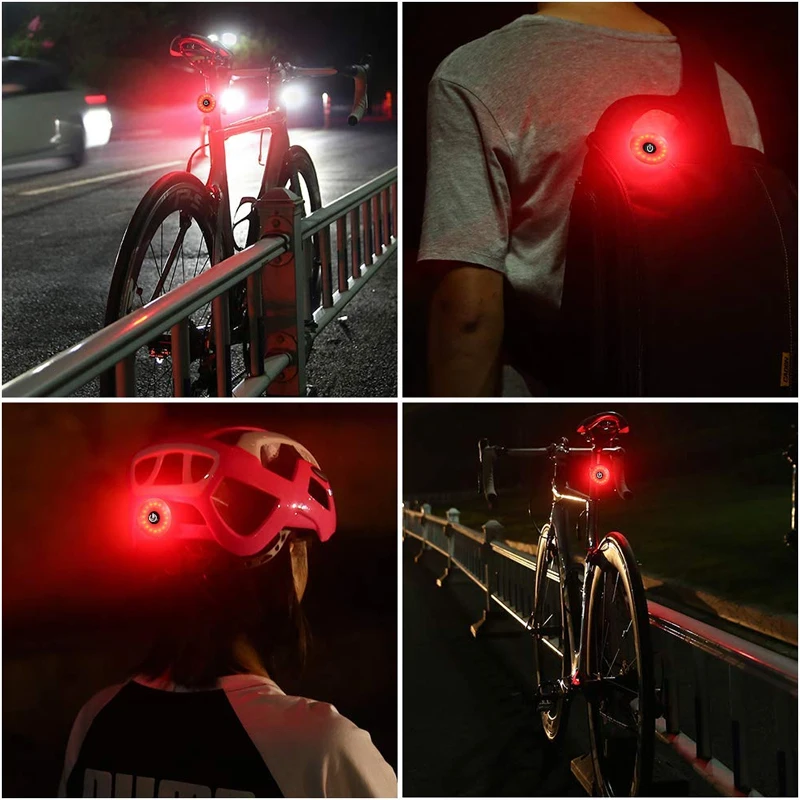 WasaFire Mini Biciclete Coada Lumina Bicicleta lampa Spate Stop USB Reîncărcabilă Lanterna de Siguranta Lumini de Avertizare Ciclism Accesoriu