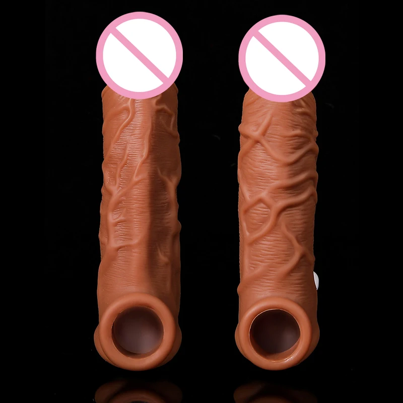 Omul Nuo Marirea Penisului Prezervative Extensie a Penisului Mâneci Pentru Adulți Intim Bunuri Refolosibile Prezervativ Inele pentru Penis Jucarii Sexuale pentru bărbați