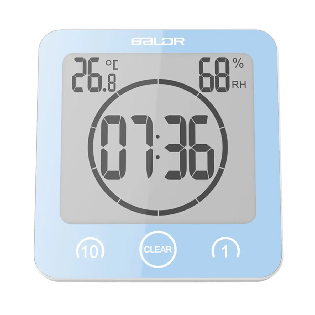 LCD Digital rezistent la apa Timer Duș Ceas de Umiditate și Temperatură Timp Numărătoarea inversă Nou Design Baie Perdeaua de Duș Ceasuri Cronometru