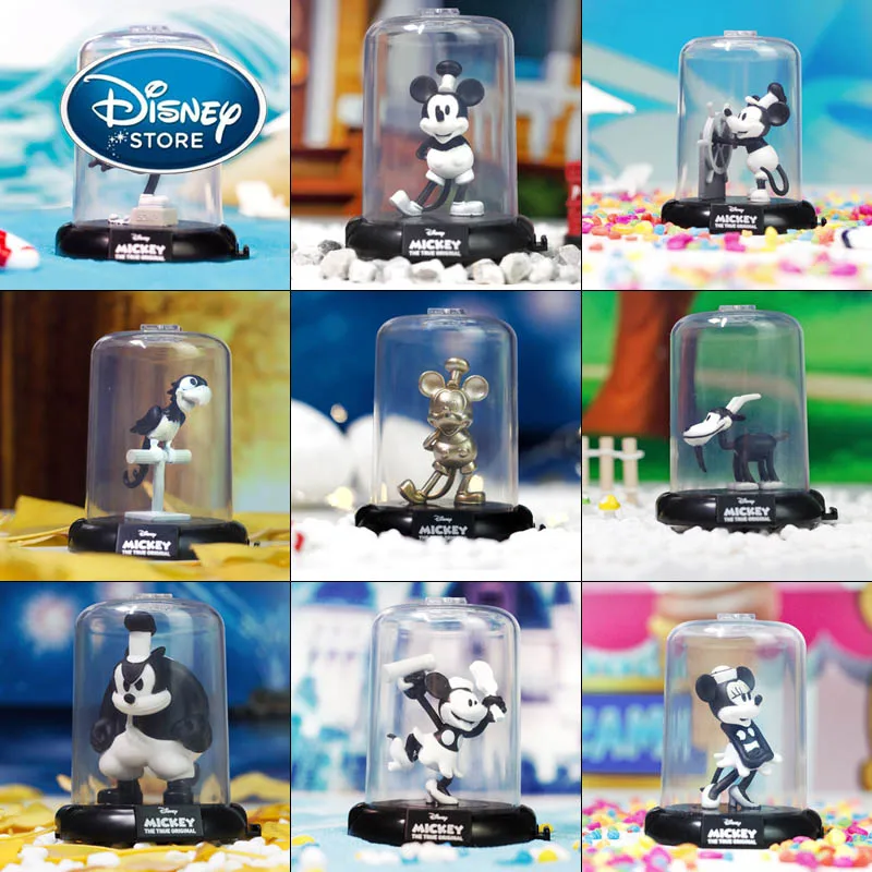 Autentic Disney Mickey Mouse-figurina Jucarie Mickey 90 de ani Orb Cutie Anime Papusa de Moda Decorare Tort Cadou de Ziua de nastere
