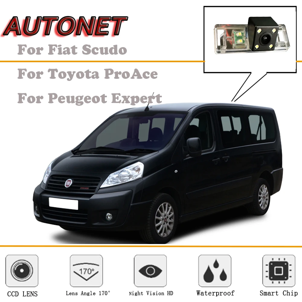 AUTONET camera cu Vedere în Spate Pentru Fiat Scudo/Toyota ProAce/Peugeot Expert/Citroen Dispatch Jumpy Combi/înmatriculare camera