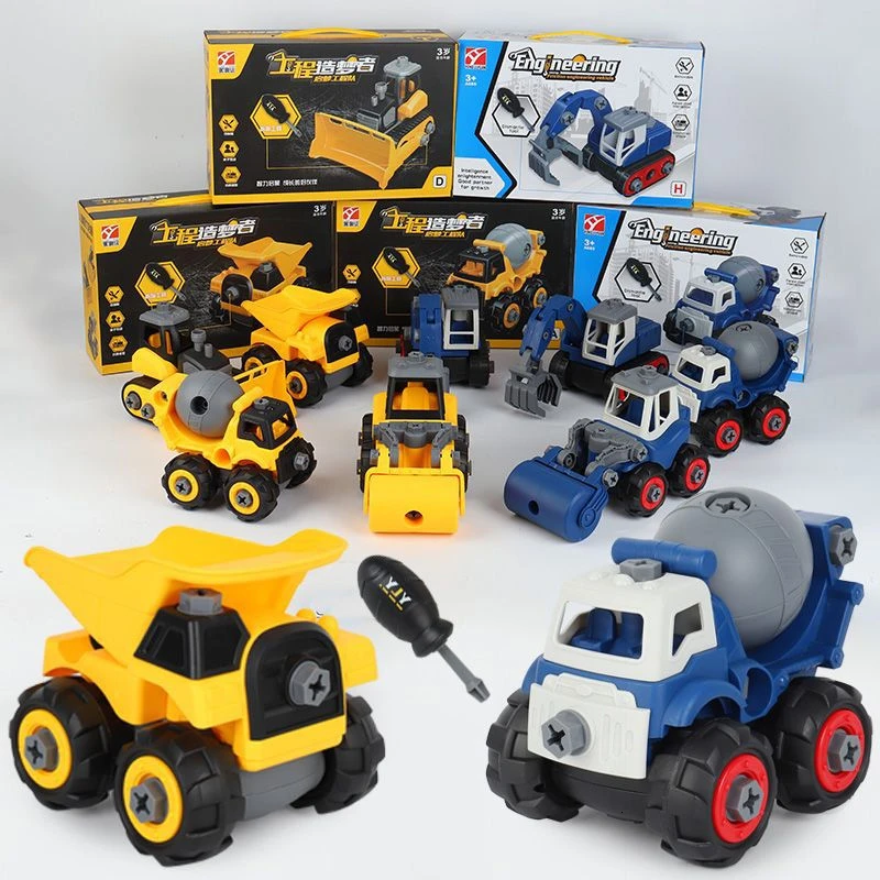2019 Noi 16 Stiluri Mini Inginerie Auto Tractor De Jucarie Basculanta Model Clasic Jucărie Aliaj Auto Jucarii Pentru Copii De Inginerie Vehicul