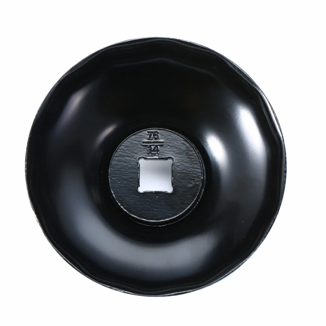 Durabil din Oțel Negru 76mm 14 Fluiere Masina Capacului Filtrului de Ulei Chei Tip Remover Instrument cu 3/8