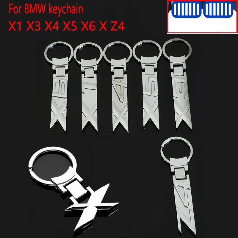 Pentru BMW X1 X3 X4 X5 X6 Z4 E84 F48 E83 F25 G01 F26 G06 E53 E70 F15 G05 F16 E71 Performanță 3D Masina de Metal Keychain Keyring Pandantiv