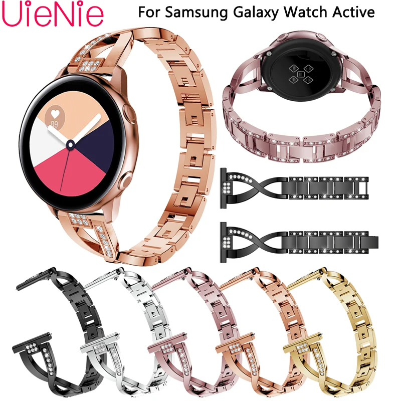 Moda 20mm Brățară pentru Samsung Gear S2 Femei Trupa cu Stras Curea Pentru Samsung Galaxy Watch Active bratara Accesorii