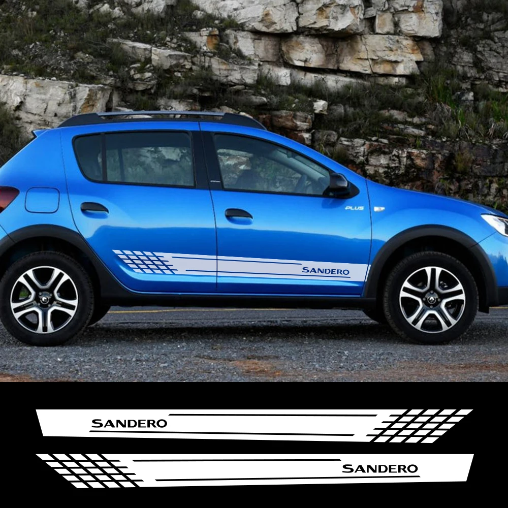 2021 2 buc Auto Sandero Autocolante DIY Styling Film de Vinil Decalcomanii Auto Auto Pentru Renault Sandero Decor Sandero Accesorii